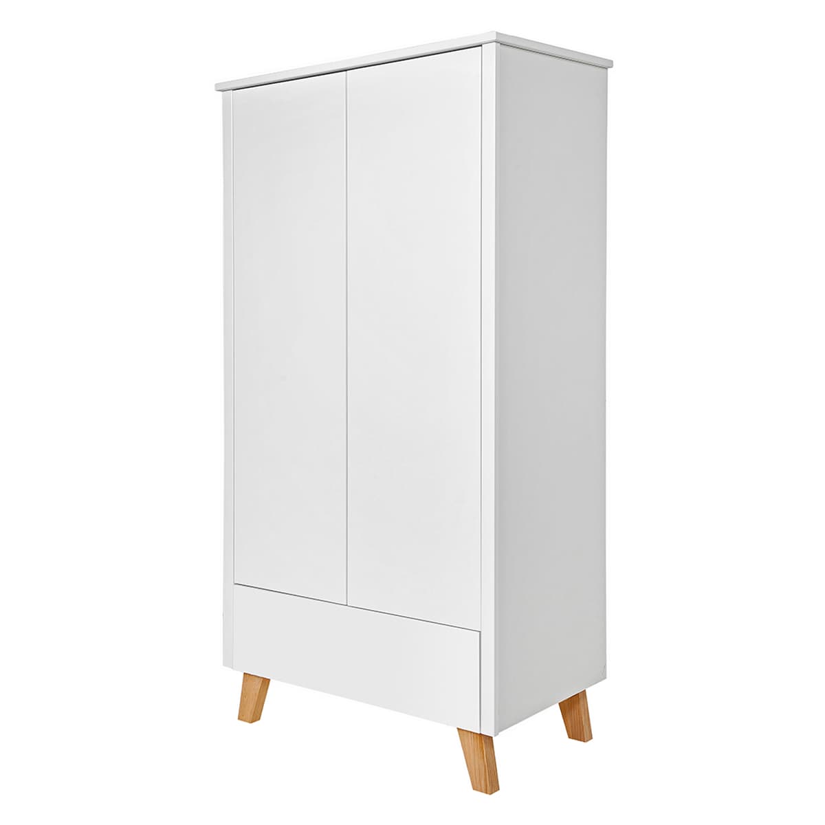 Armoire 2 portes 1 tiroir Novelies Zara Blanc