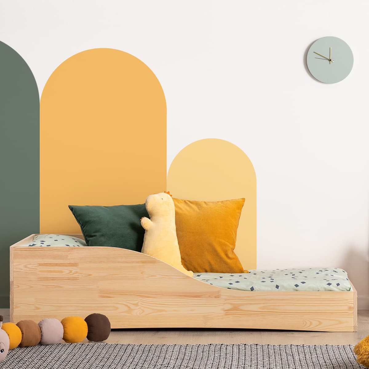 Lit 90x190 sommier inclus Ludmilla Bois