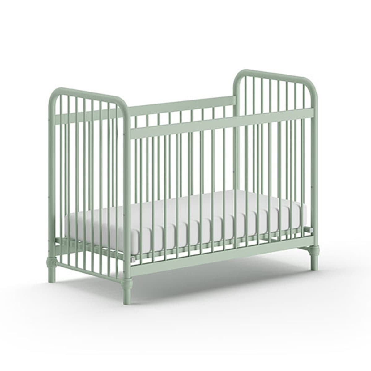 Lit bébé 60x120 Jaxx by Vipack Bronxx Vert mat