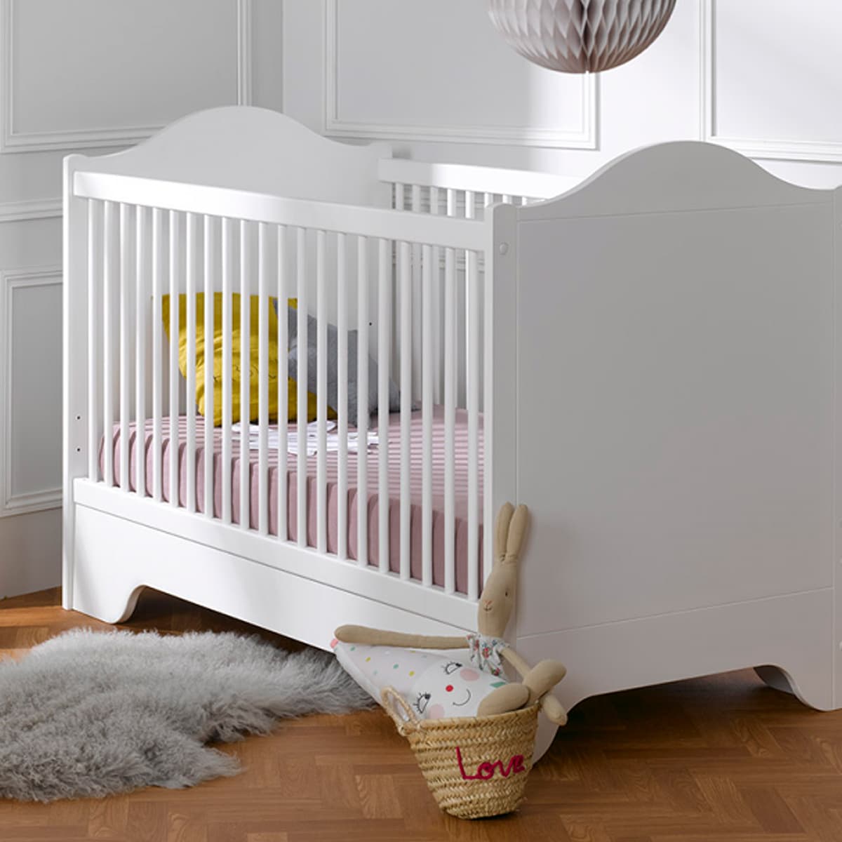 Lit bébé évolutif Bébé Provence Occitane Blanc