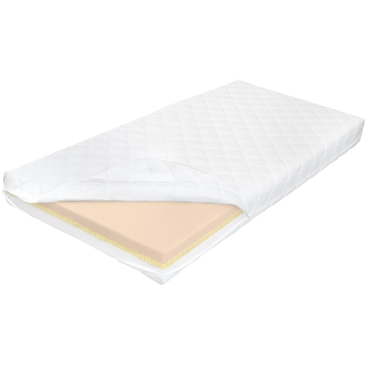 Matelas 90x190 mémoire de forme 14 cm Noah Blanc