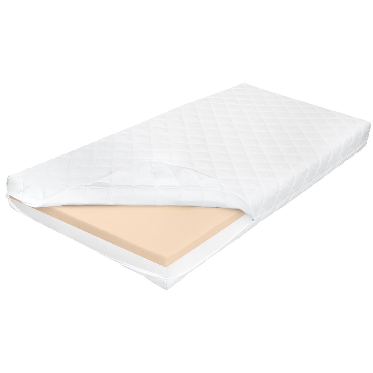 Matelas 90x200 mémoire de forme 18 cm Milo Blanc