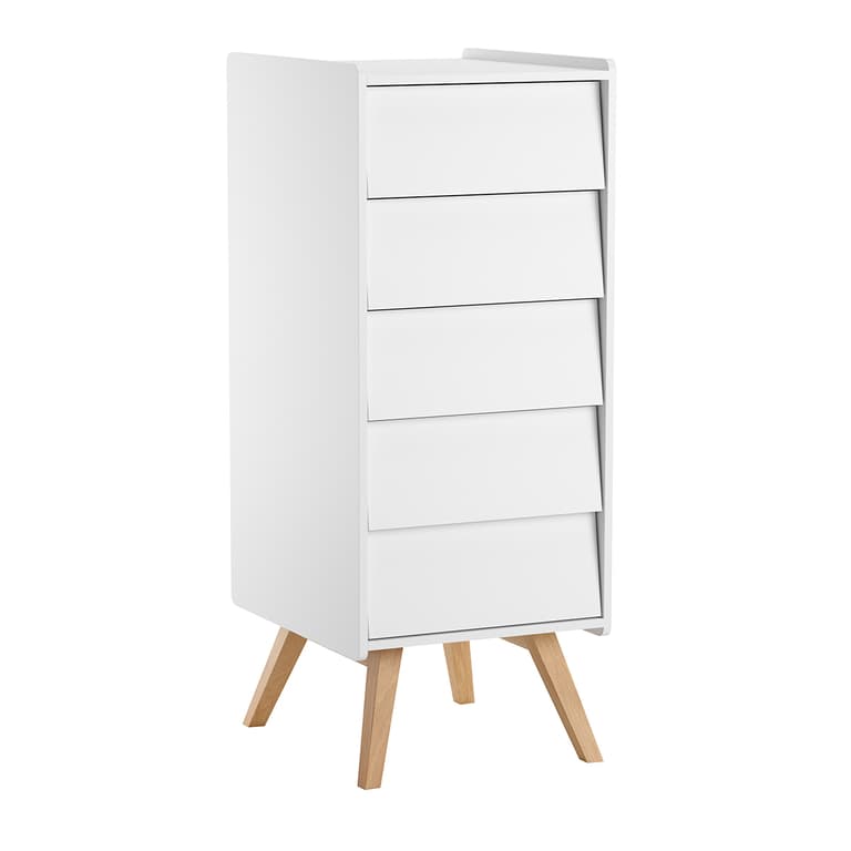 Chiffonnier Vox Vintage Blanc et Bois