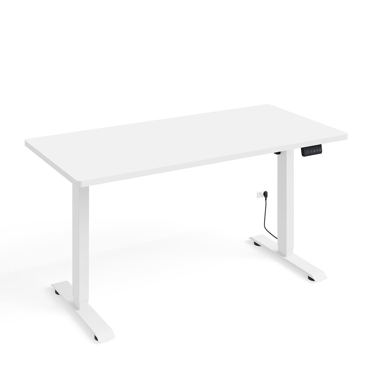 Bureau électrique 140 cm Ergo Blanc