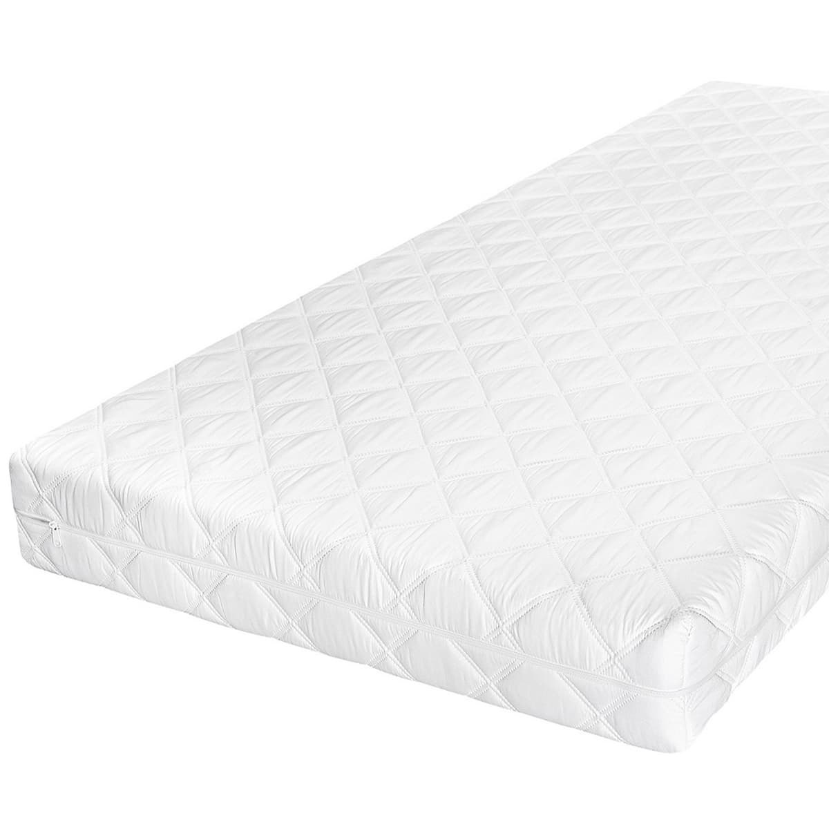 Matelas 70x140 mousse latex 12 cm Cléo Blanc