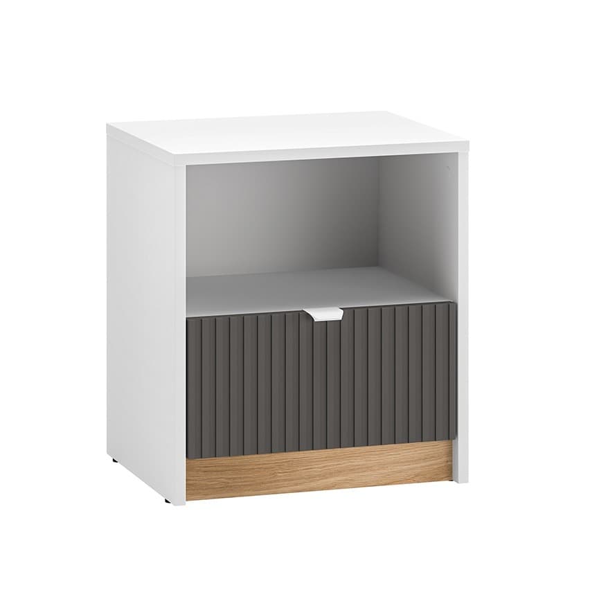Chevet 1 tiroir Ronan Blanc