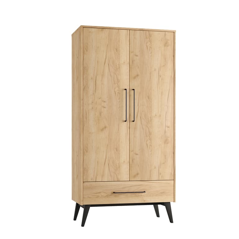 Armoire 2 portes 1 tiroir Pinio Retro Bois