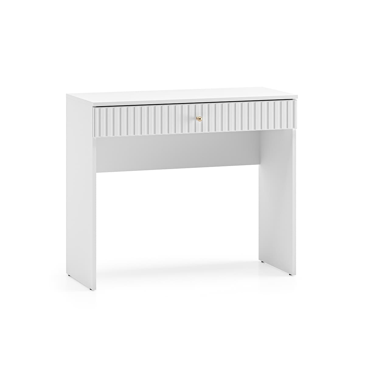 Console coiffeuse 1 tiroir Luor Blanc