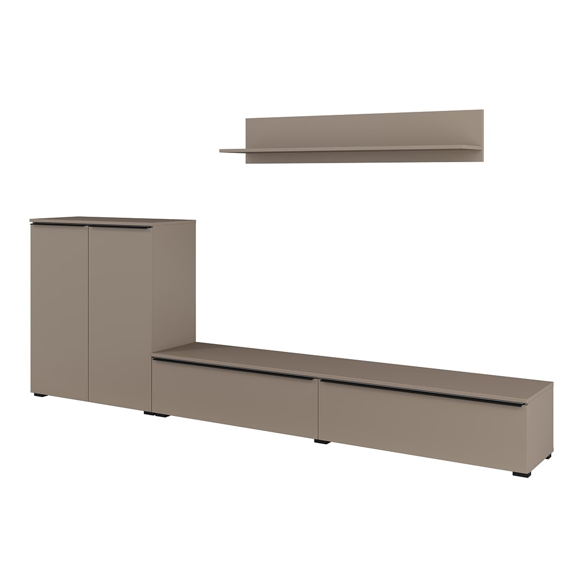 Mur TV 260 cm Jacob Taupe