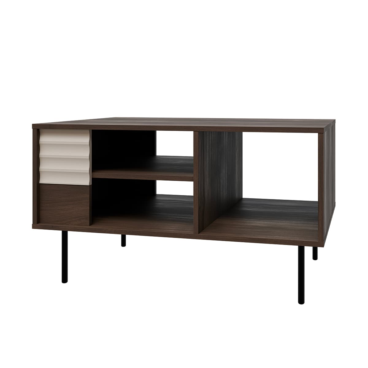 Table basse Astra Bois foncé et Cachemire