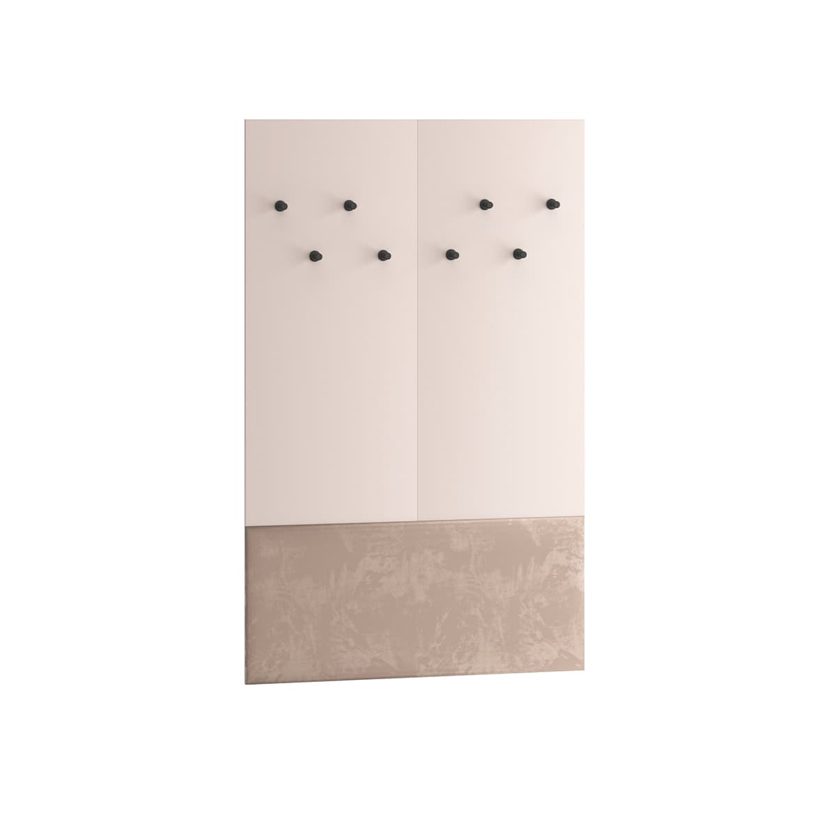 Porte-manteau mural 8 patères Alos Cachemire et Bois