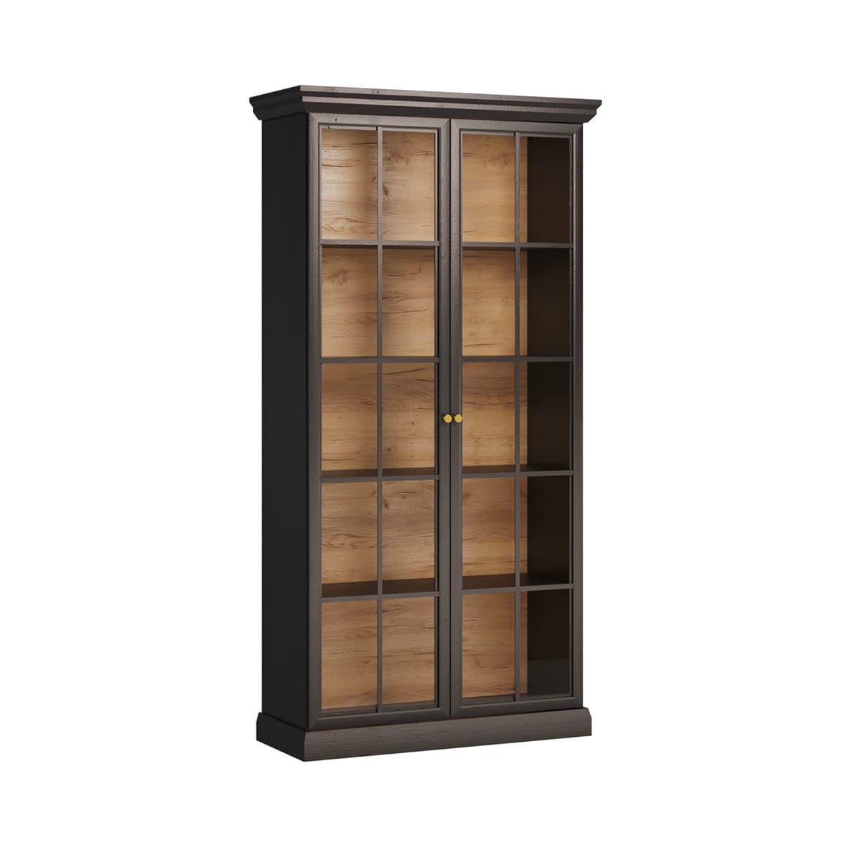 Vaisselier 2 portes Toja Bois anthracite