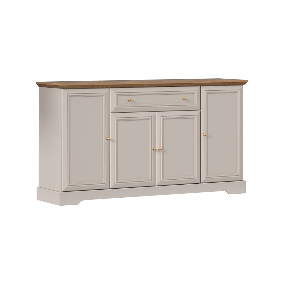 Buffet 4 portes 1 tiroir Dulci Cachemire et Bois