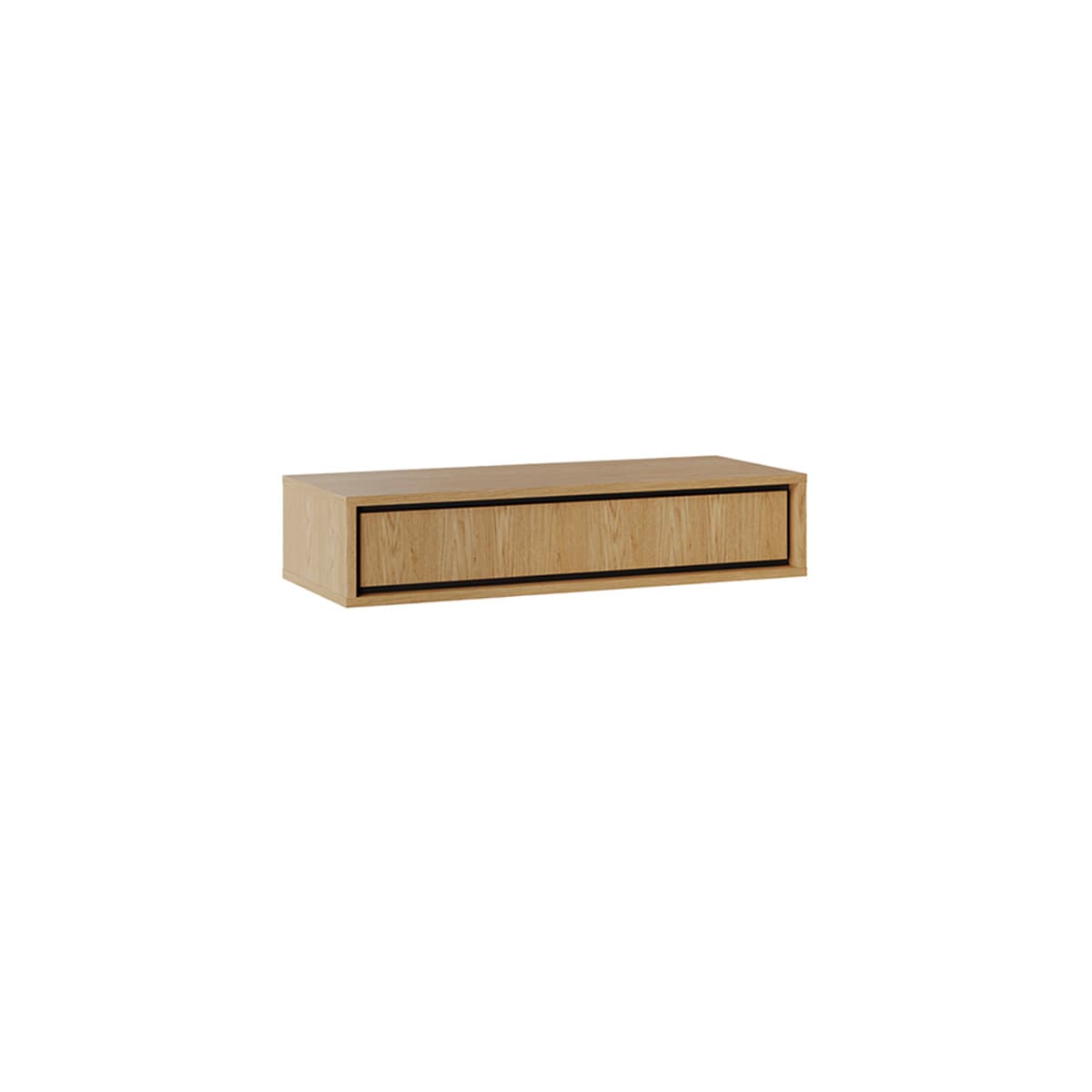 Console coiffeuse murale 1 tiroir Vidia Bois