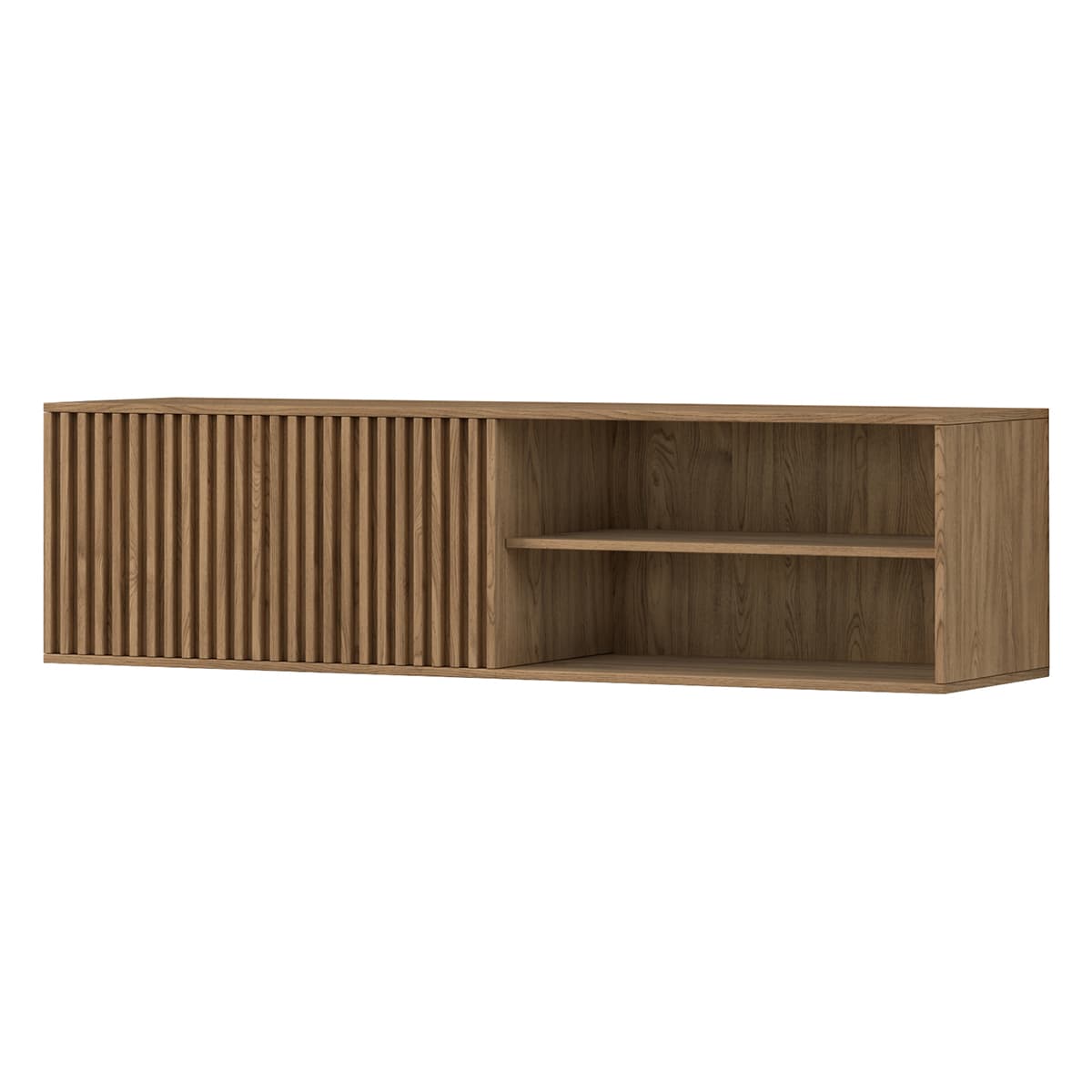 Meuble TV mural 1 porte 150 cm Esteban Bois