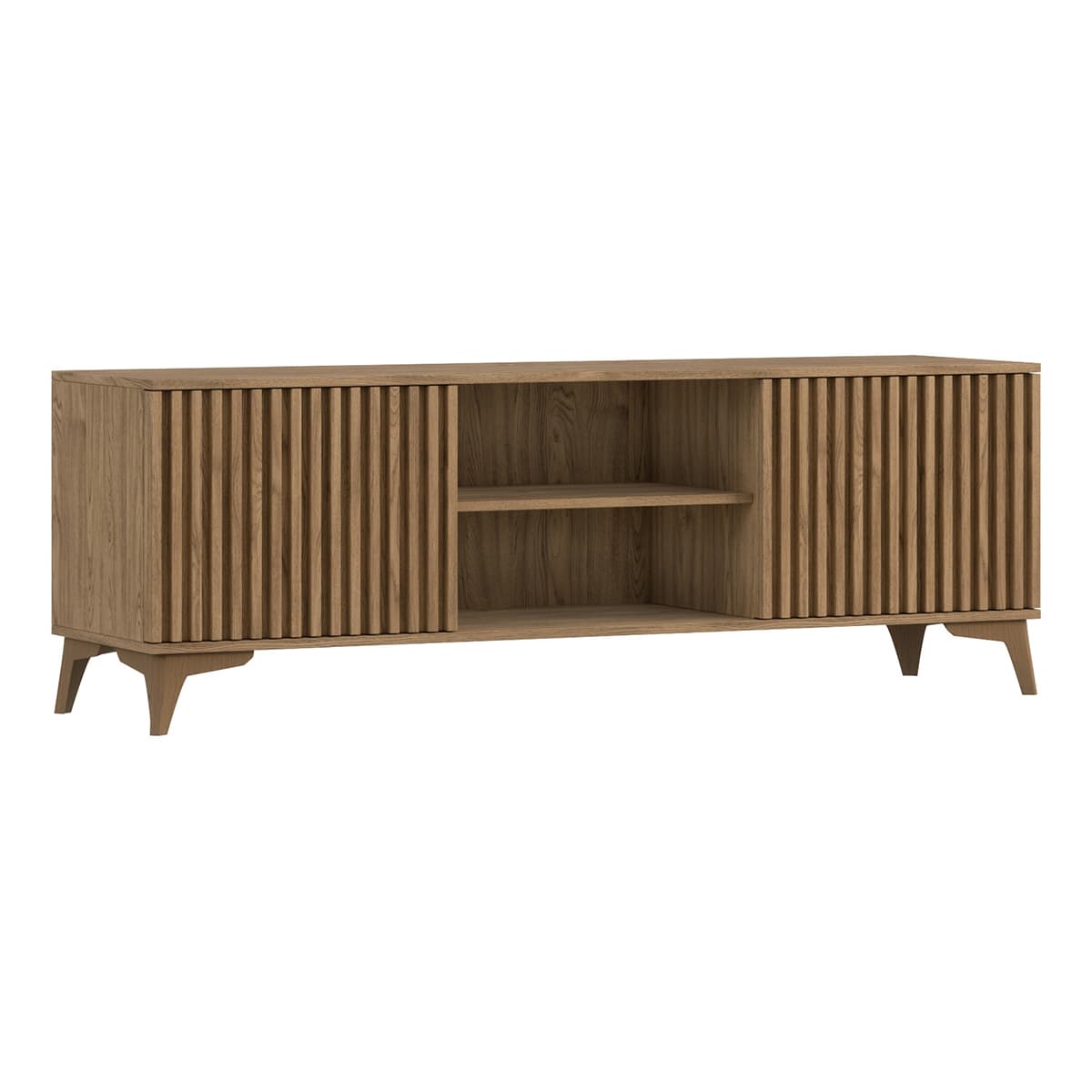 Meuble TV 2 portes 150 cm Esteban Bois