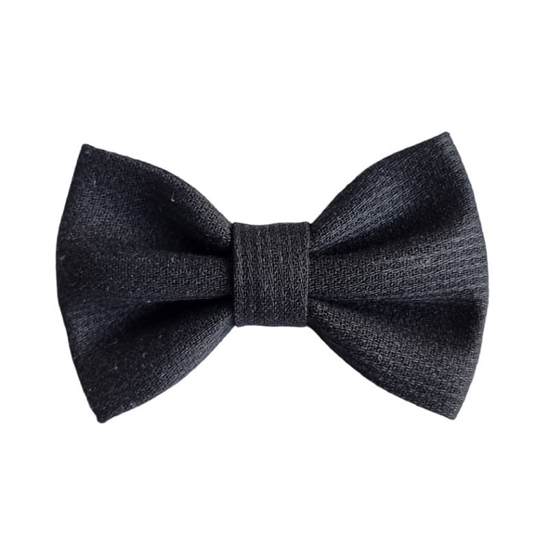 Barrette anti glisse pique de coton couleur noir