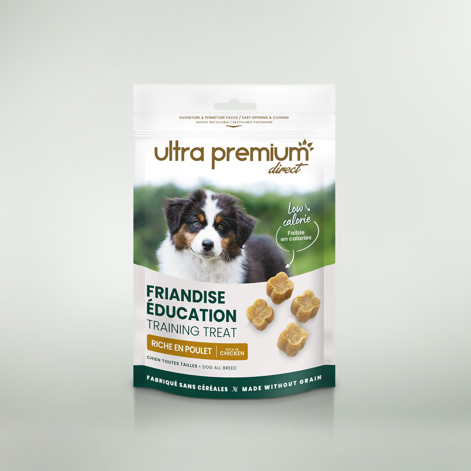 Friandises Chien et Chiot - Education - 200g - Fabriqué Sans Céréales - Ultra Premium Direct
