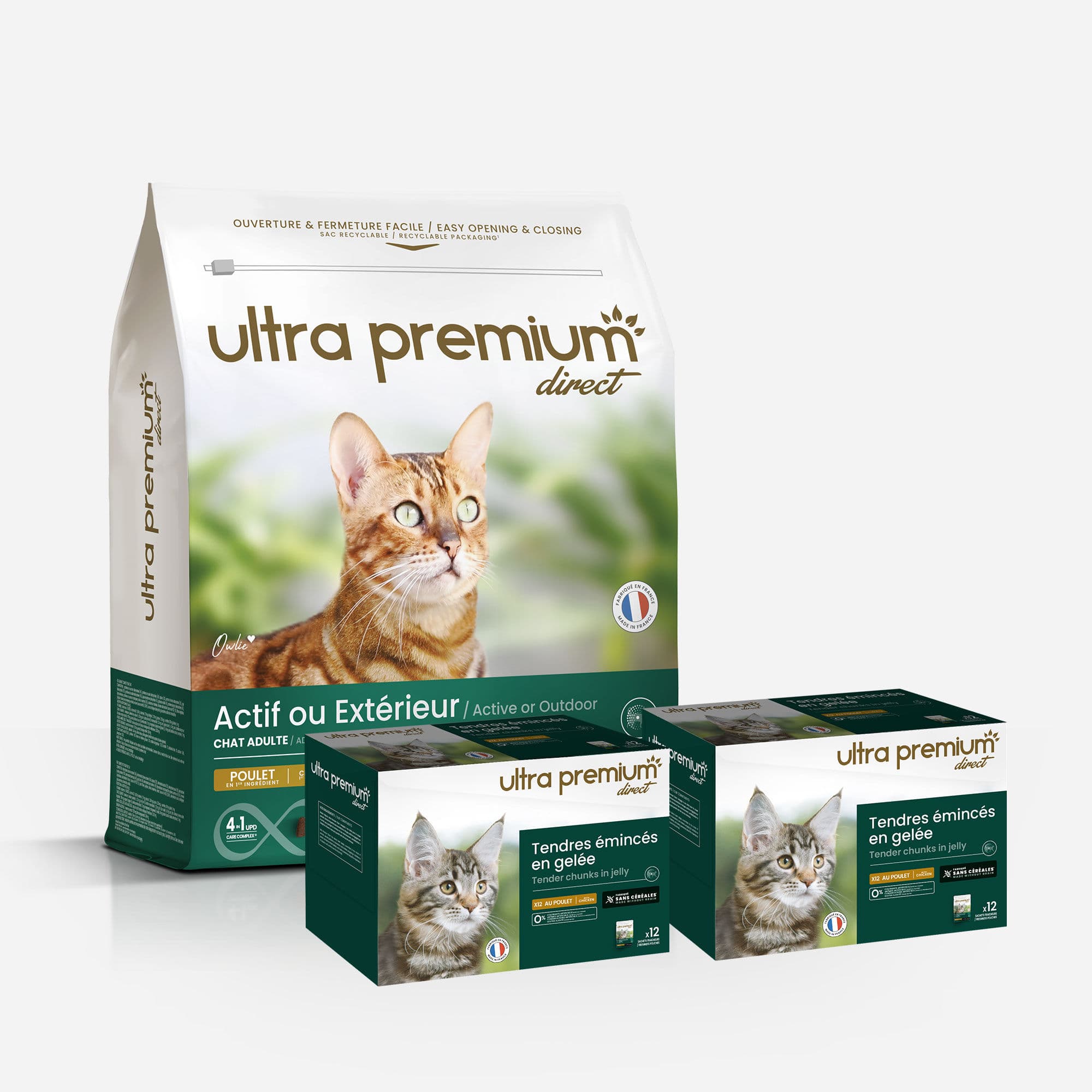 Pack bi-nutrition : 7 kg croquettes chat adulte activité normale + 96 sachets fraîcheur 