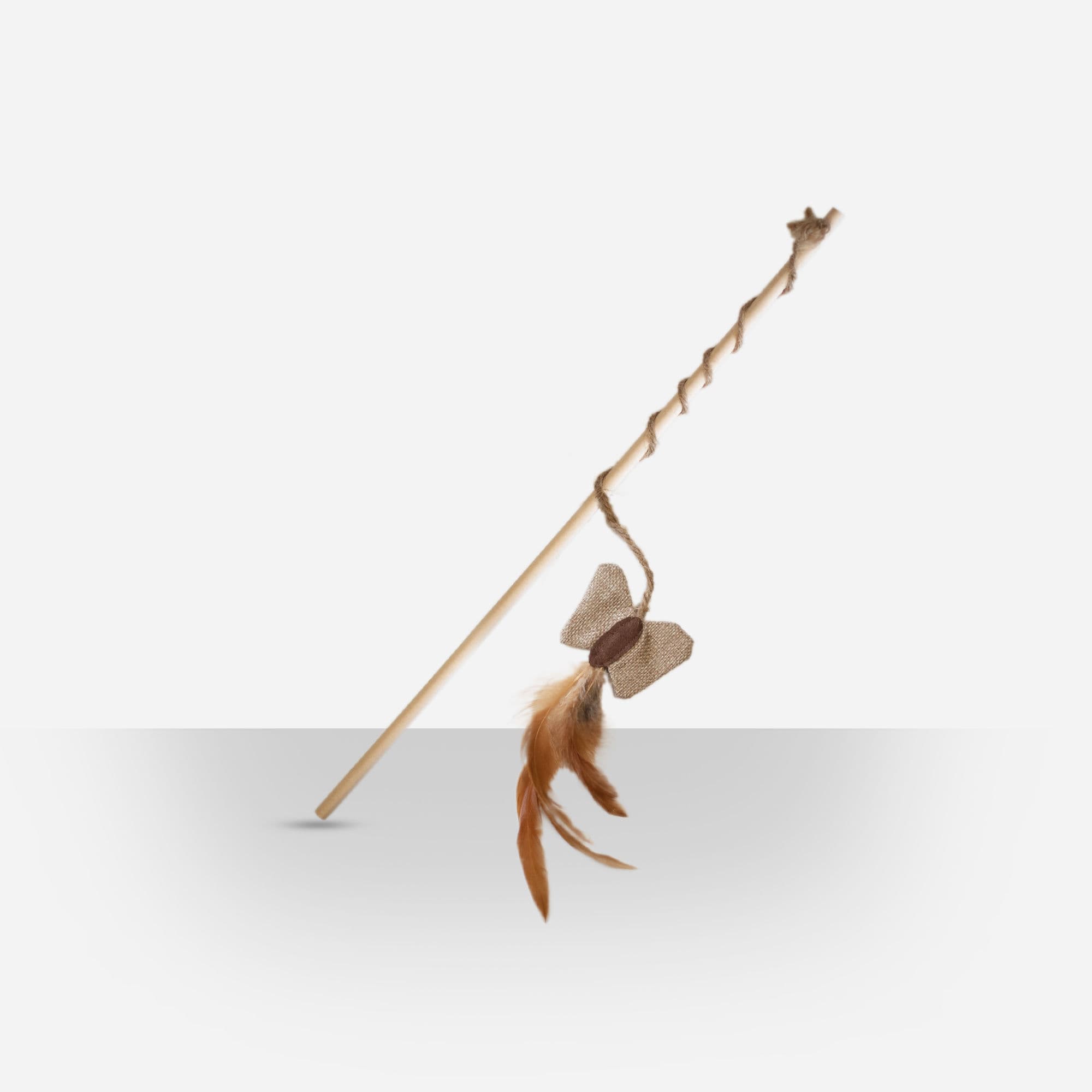 Jouet Canne à pêche papillon pour chat 