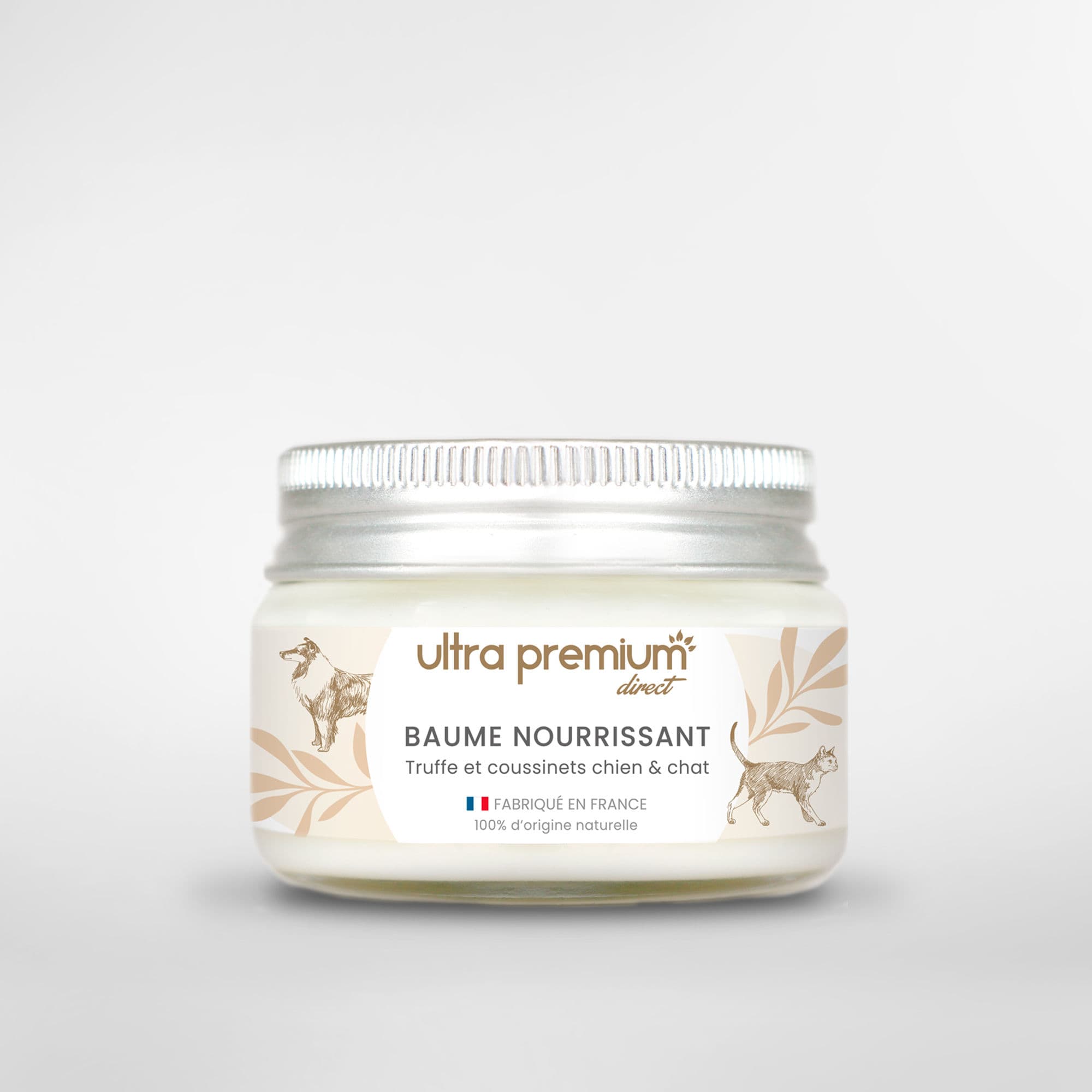 Baume nourrissant pour truffe et coussinets - Chien et Chat - 100% d'origine naturelle - Fabriqué en France - Ultra Premium Direct