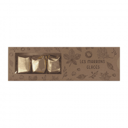 Réglette de 6 marrons glacés 120g