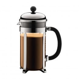 Cafetière à piston argentée Chambord 8 tasses Bodum