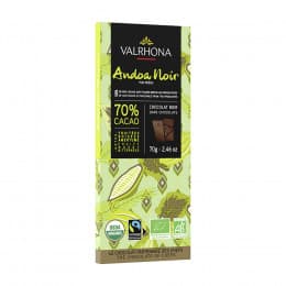 Tablette de chocolat noir 70% Andoa Bio 70g
