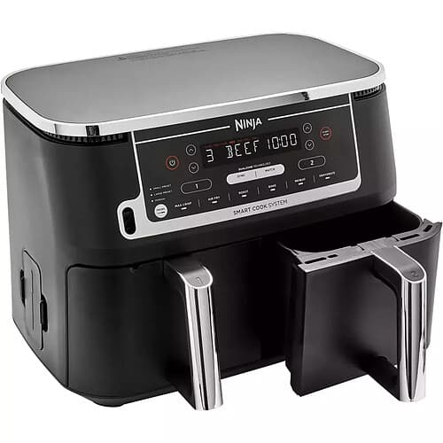 Ninja Friteuse sans huile avec sonde - Foodi MAX DualZone AF451EU avec fonction Smart Cook - Noir
