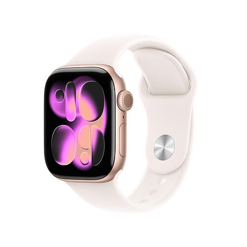 Apple Watch Series 11 GPS + Cellular 42 mm Aluminium Or rose - Or rose