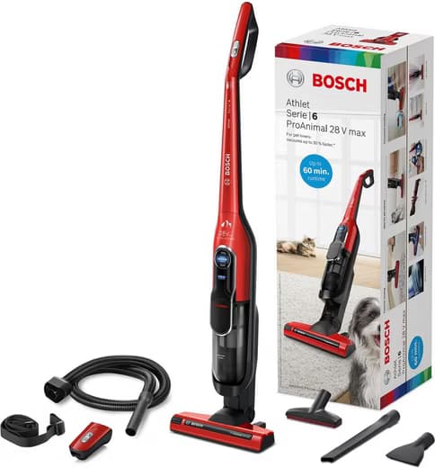 BOSCH Akku-Stielstaubsauger Athlet ProAnimal BLH86PET1, Ideal für Tierhaare, Hygiene-Filter