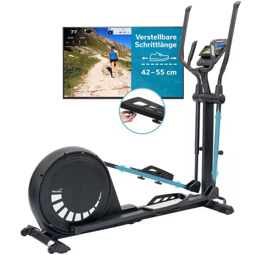 SKANDIKA Crosstrainer Carbon P20-R, Ellipsentrainer für Zuhause, Crosstrainer-Ergometer