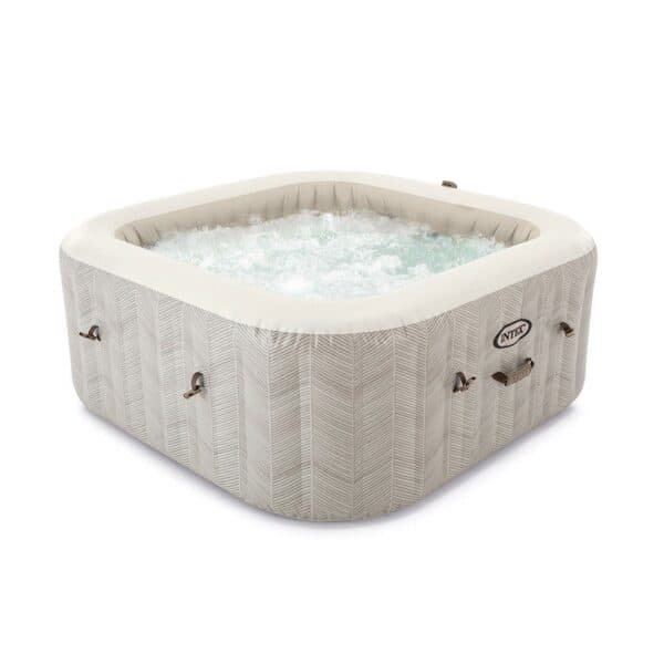 INTEX Chevron aufblasbarer Whirlpool für 4 Personen mit Thermoabdeckung – Sonderangebot
