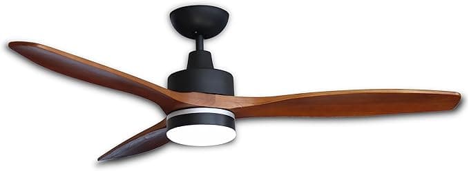 Pepeo Notos 132 cm Energiesparender Deckenventilator mit LED-Beleuchtung und Fernbedienung