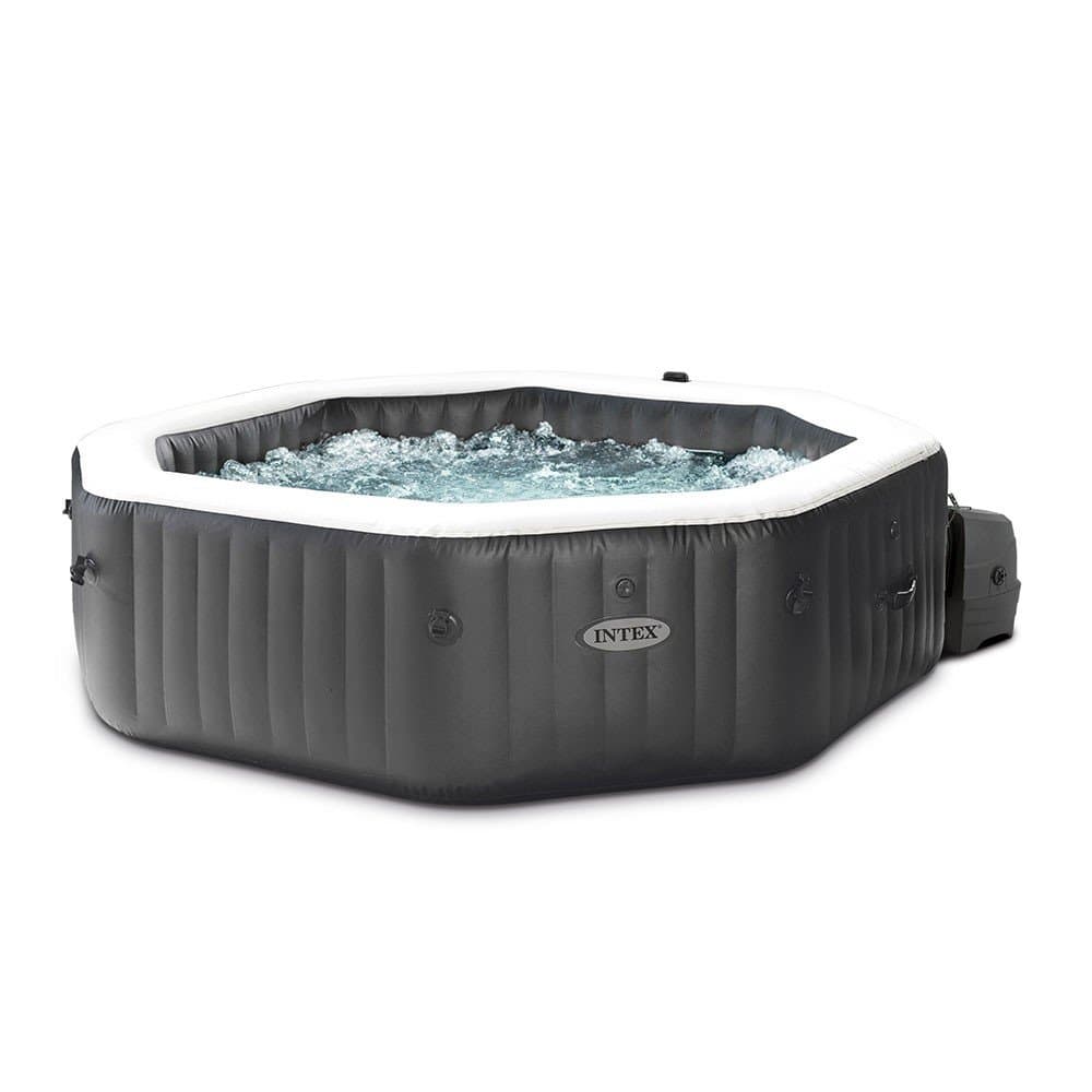 INTEX PureSpa Carbon Aufblasbarer Whirlpool für 6 Personen mit Thermoabdeckung – Sonderangebot