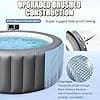 Whirlpool für 2-3 Personen, 183 cm, für Terrasse oder Garten, 40 °C, intelligente Temperaturregelung, 150 Sprudeldüsen, reißfestes Material, inklusive