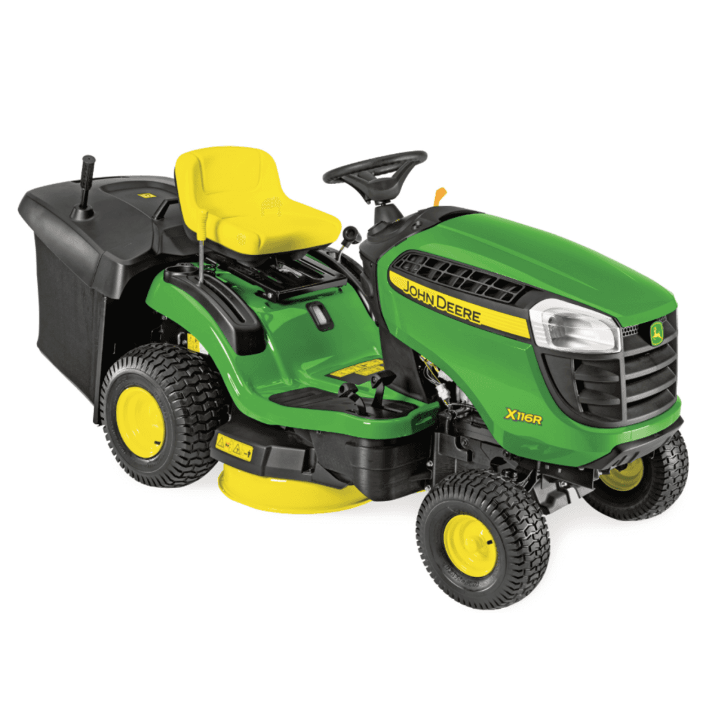 Neuer John Deere X116R Aufsitzmäher – Zuverlässiges Modell im Ausverkauf