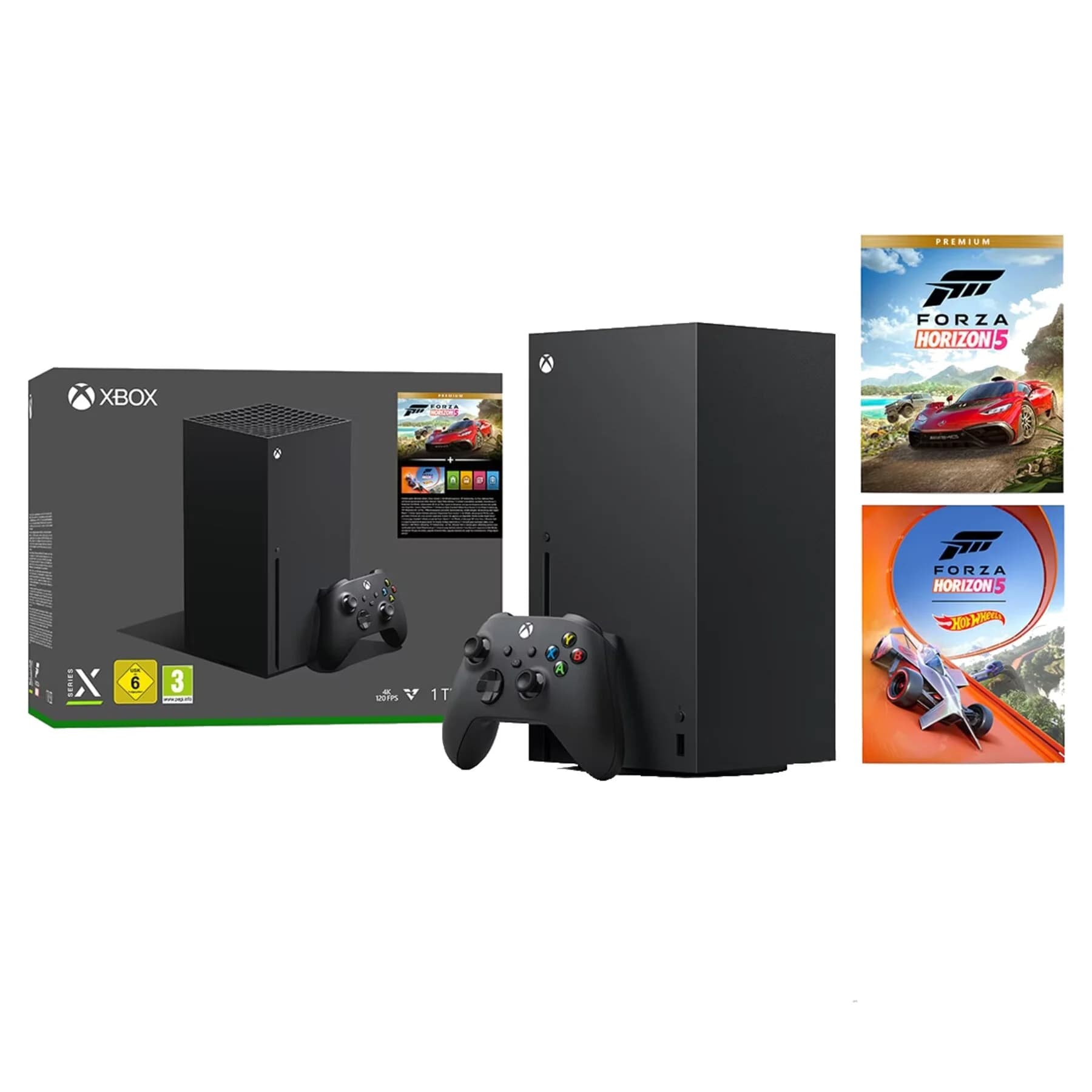 Consola – Microsoft Xbox Series X + Juego Forza Horizon 5 Premium Eldition