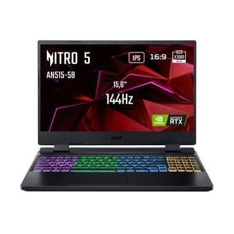 PC portátil para juegos Acer Nitro 5 AN515-58-57GF 15.6" Full HD 144hZ Intel Core i5 16 GB RAM 512 GB SSD GeForce RTX 4060 TGP 115W Negro