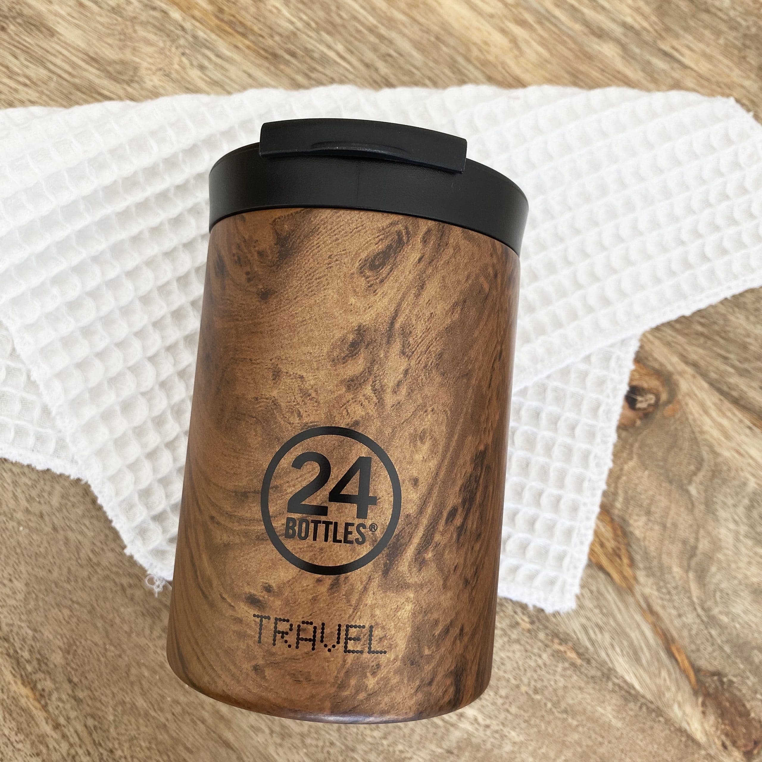 Mug TRAVEL isotherme 350 ml - Sequoia Wood | 24 Bottles
