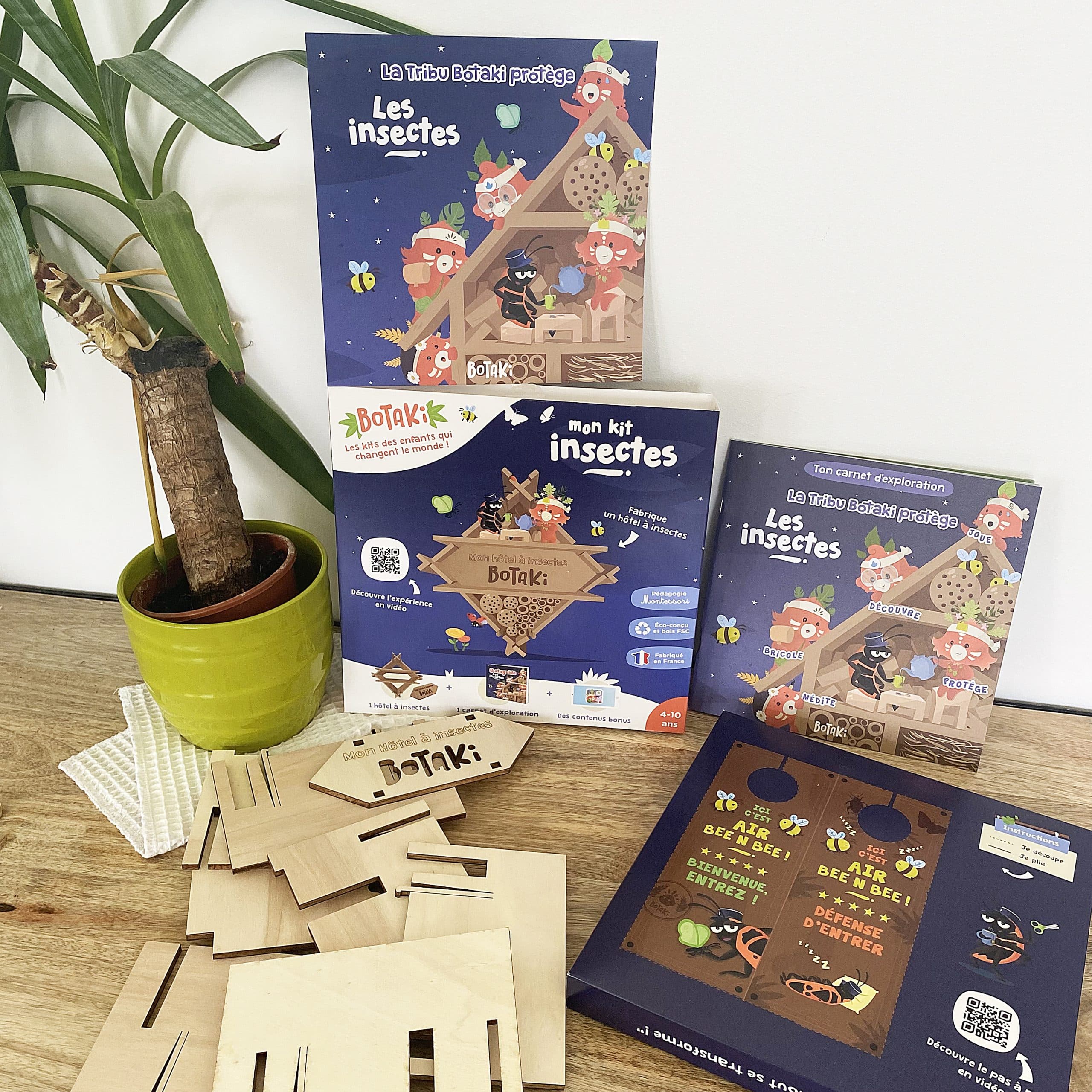 Mon kit insectes : Je fabrique un hôtel à insectes en bois