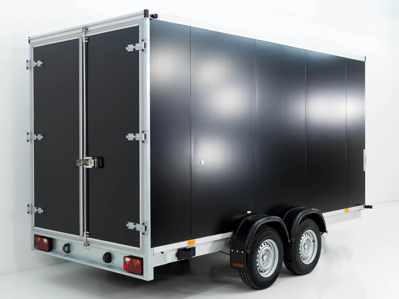 Vezeko Kofferanhänger 204x405cm Höhe:205cm 2,7t|schwarz-Neu