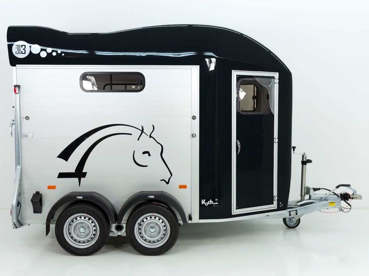 Cheval Liberte Pferdeanhänger GOLD 3|Premium Pullman 2|Sattelkammer|schwarz-Neu