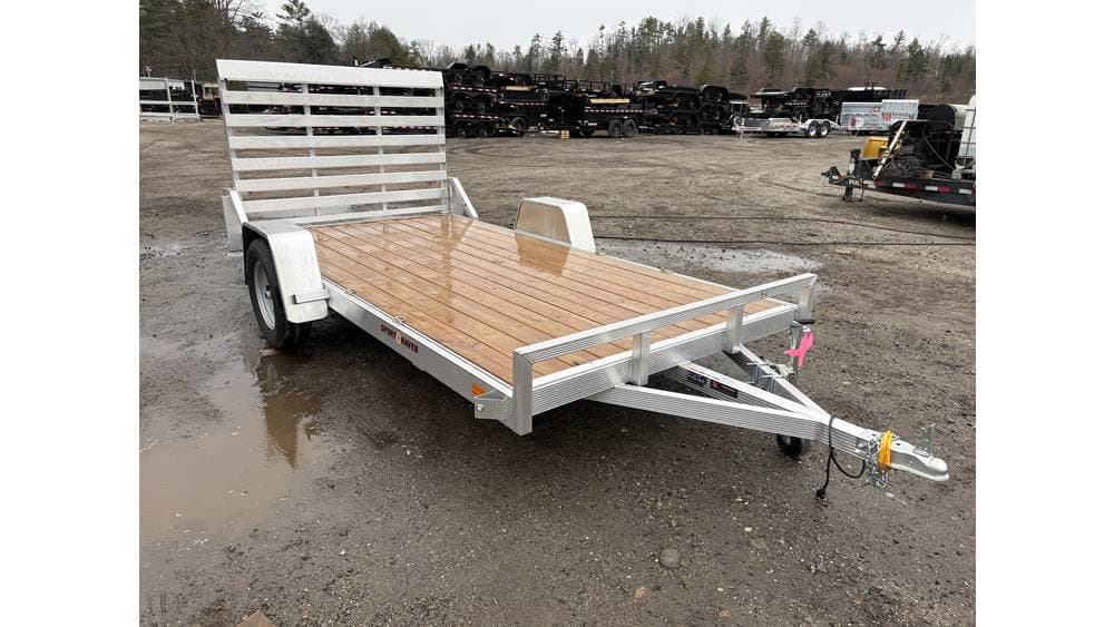 Sport Haven Aluminium-Nutzanhänger ohne Seitenreling 6 × 12 ft, 3K, mit angeschraubter 4-ft-Laderampe (1,2 m)