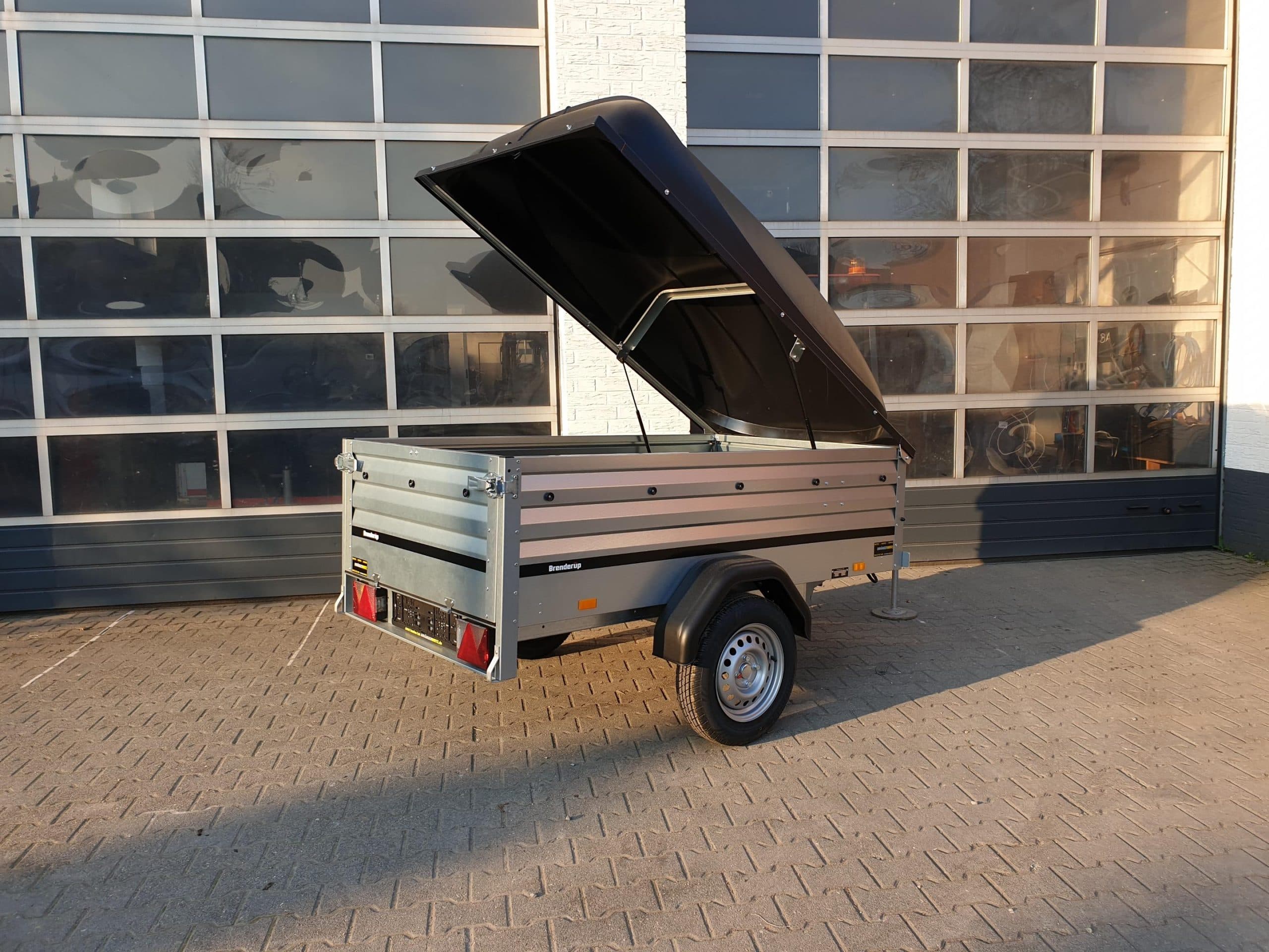Deckelanhänger Brenderup 1205 SXLUB 750 203x116x55cm mit ABS Deckel schwarz 750kg online Aktion