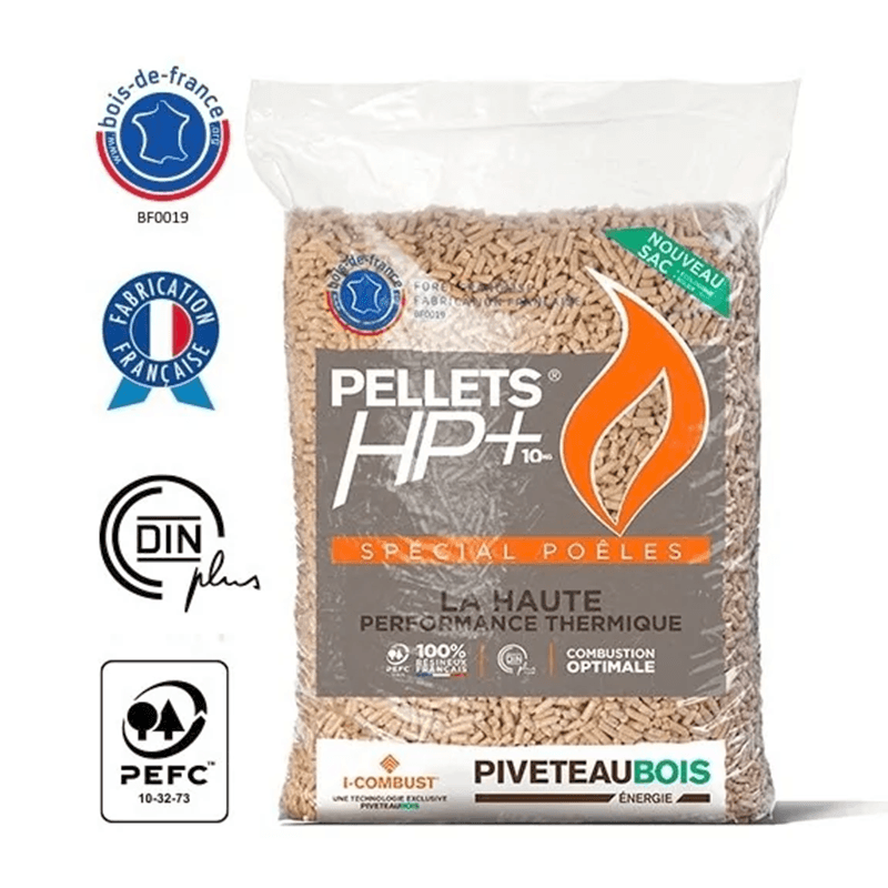 GranulĂ©s de bois Piveteau HP+ â 72 Sacs de 15kg