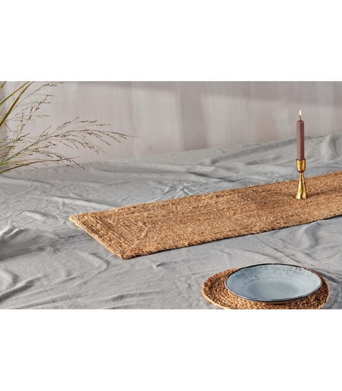 Chemin de table en chanvre naturel - nkuku