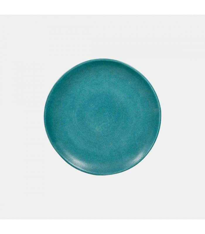 Assiette à dessert Nature coloris vert d'eau