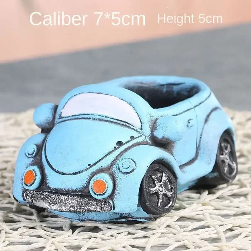 Cache Pot pour Cactus Motif Voiture