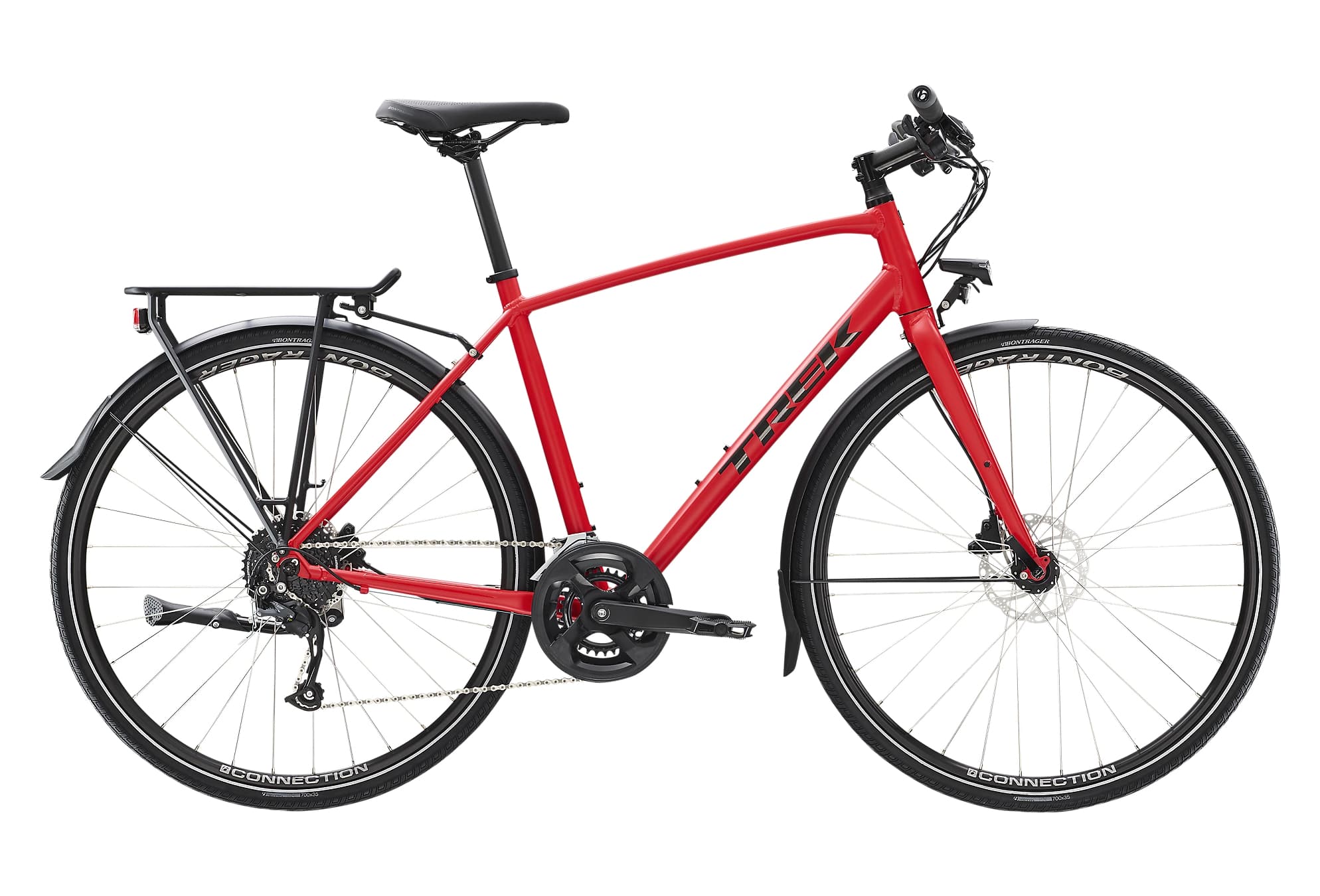 Trek FX 2 Disc EQ Rouge 2023 - S / 155 - 165 cm